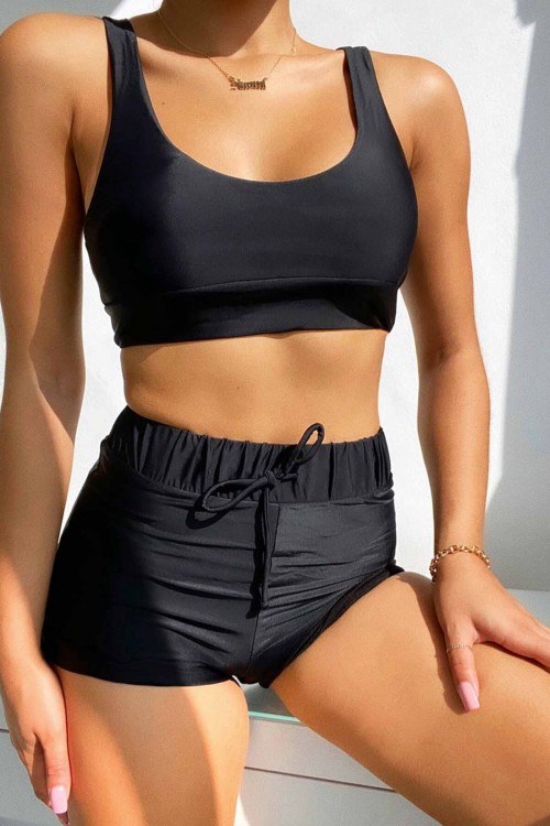 Angelsin Şortlu Tankini Bikini Takım